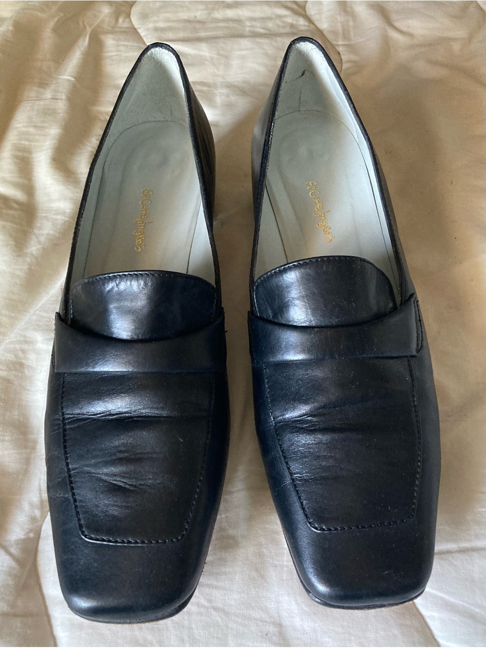 Black European Leather Women’s Loafers